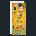 Invitation Gustav Klimt Le Baiser<br><div class="desc">Carte représentant la peinture à l’huile de Gustav Klimt avec la feuille d’or The Kiss (1908). Un homme et une femme,  aux couleurs dorées brillantes,  embrassent et embrassent avec amour dans un champ de fleurs. Un grand cadeau pour les amateurs d'art Art Nouveau et autrichien.</div>