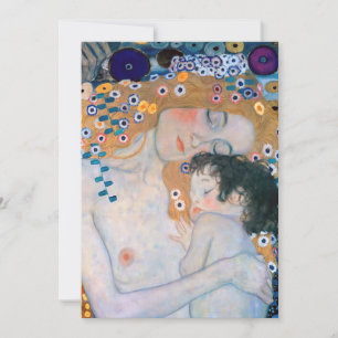 Invitation Gustav Klimt - Mère et Enfant
