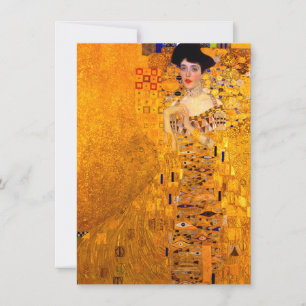 Invitation Gustav Klimt Portrait d'Adele Bloch Bauer