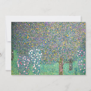 Invitation Gustav Klimt - Roseraies sous les Arbres