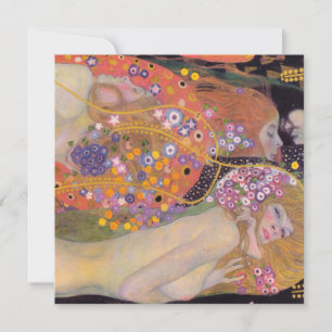 Invitation Gustav Klimt - Serpents d'eau II