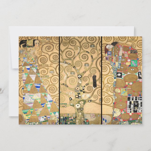 Invitation Gustav Klimt - Stoclet Frieze Arbre de vie (Devant)