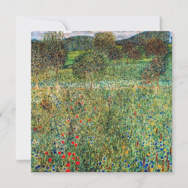 Invitation Gustav Klimt - Verger (Devant)