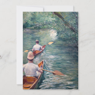 Invitation Gustave Caillebotte - Canoës sur l'Yerres
