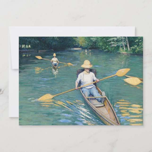 Invitation Gustave Caillebotte - Esquisse sur l'Yerres (Devant)