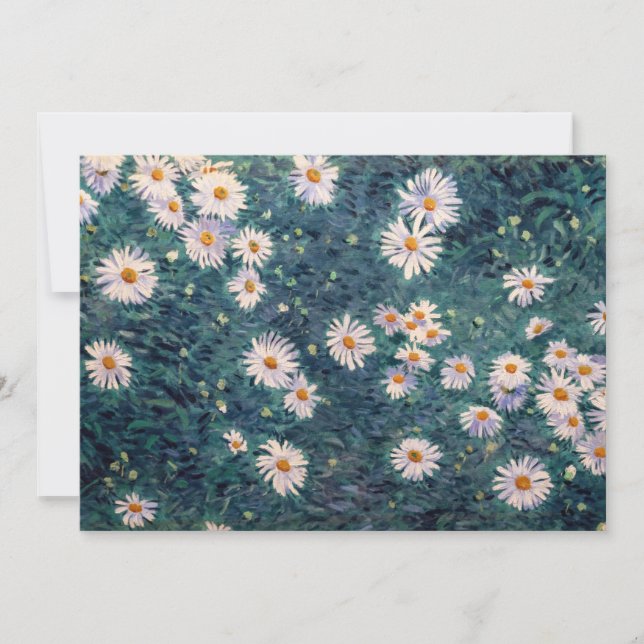 Invitation Gustave Caillebotte - Lit de marguerites, détails (Devant)