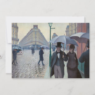 Invitation Gustave Caillebotte - Rue de Paris ; Temps de plui