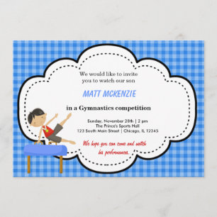 Invitation Gymnastique Boy Competition (Bleu)