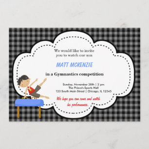 Invitation Gymnastique Boy Competition (Noir)