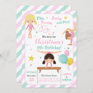 Invitation Gymnastique féminine