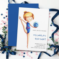 Gymnastique rythmique fille mignonne fête d'annive