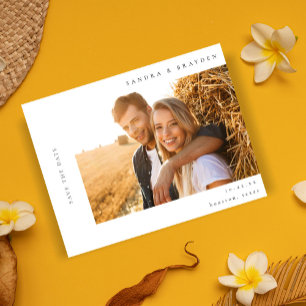 Invitation H MOD 2 Photo simple Enregistrer la date