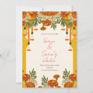 Invitation Haldi de mariage Invitations numériques