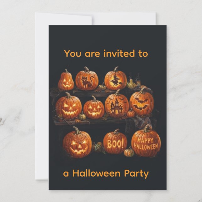 Invitation Halloween  (Devant)