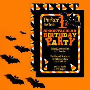 Invitation Halloween 1er Spooktacular Anniversaire
