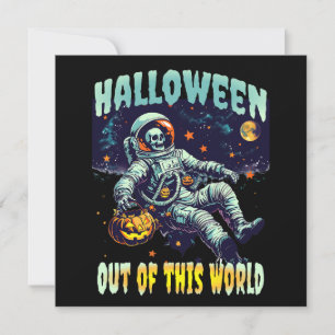 Invitation Halloween 2024, Citrouille astronaute de ce monde