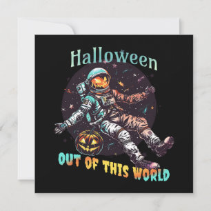 Invitation Halloween 2024, Citrouille astronaute de ce monde