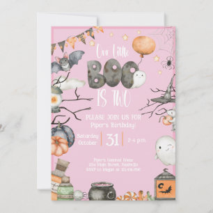 Invitation Halloween 2e anniversaire Notre petit livre est de