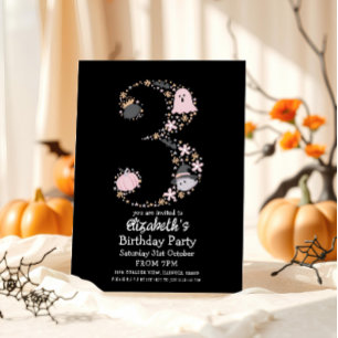 Invitation Halloween 3ème anniversaire