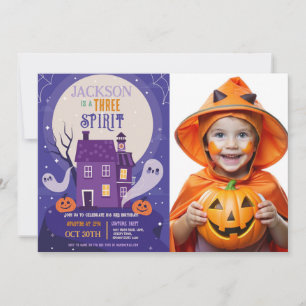 Invitation Halloween 3ème Fantômes Trois Fêtes de la Maison P