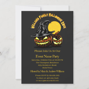 Invitation Halloween Ajouter Nom de famille Année Personnalis