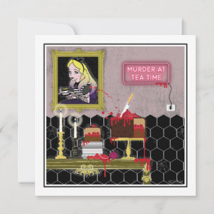 Invitation Halloween Alice au pays des merveilles