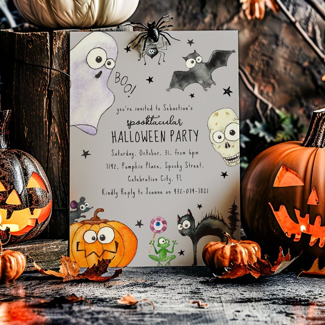 Invitation Halloween amusant pour les enfants (Créateur téléchargé)
