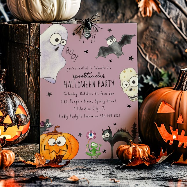 Invitation Halloween amusant pour les enfants (Créateur téléchargé)