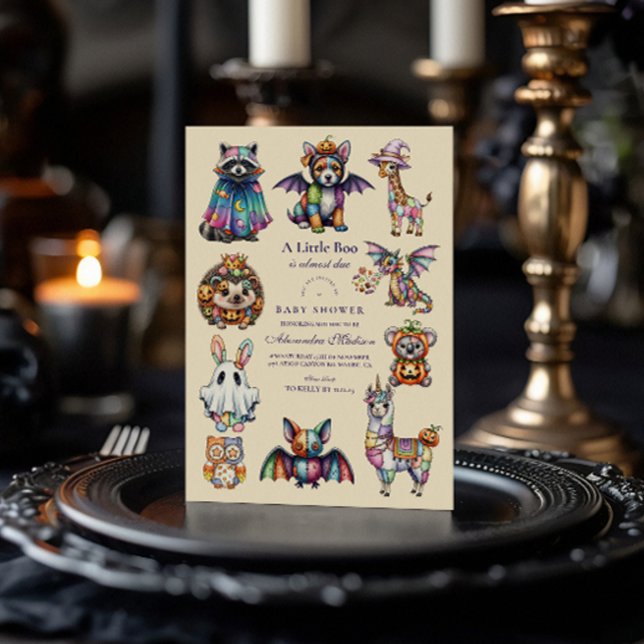 Invitation Halloween Animaux Fantaisistes (Créateur téléchargé)