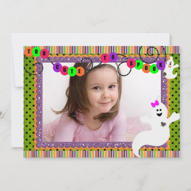 Invitation Halloween Anniversaire Ghoost (Devant)