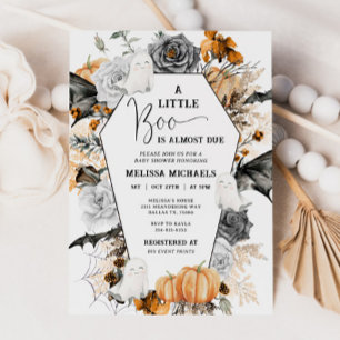 Invitation HALLOWEEN Baby shower Invitation, Un Petit Boo