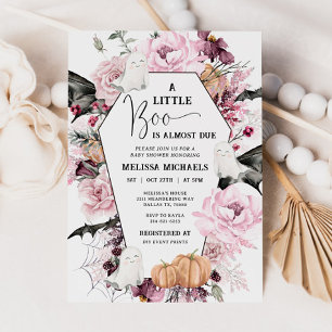 Invitation HALLOWEEN Baby shower Invitation, Un Petit Boo