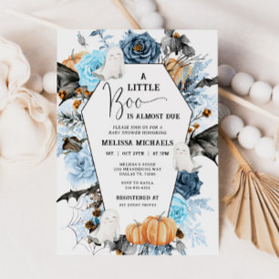 Invitation HALLOWEEN Baby shower Invitation, Un Petit Boo