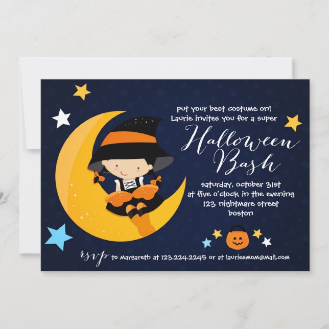 Invitation Halloween Bash Costume Party (Devant)