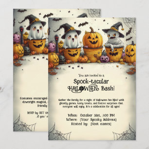 Invitation HALLOWEEN Bash tactile !