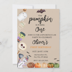 Invitation  Halloween Birthday