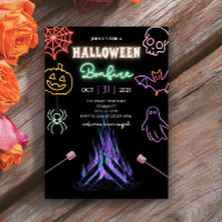 Halloween Bonfire Neon Éffrayante soirée costume d