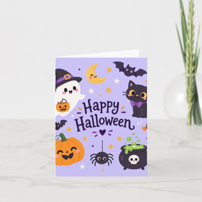 Invitation halloween boo (Devant)