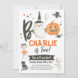Invitation Halloween Boo Bash Invitation-Costume Parti Éffray