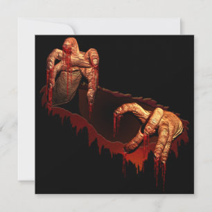 Invitation Halloween Carte Zombie Halloween Person