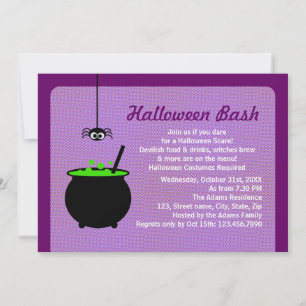 Invitation Halloween Cauldron