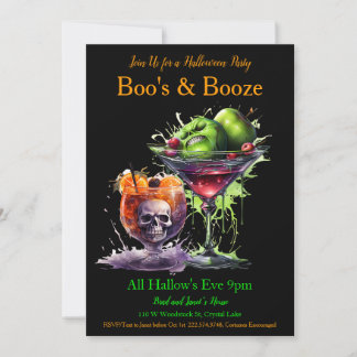 Invitation Halloween Cocktail Costume Party
