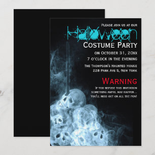Invitation Halloween Costumes de tabac déplaisant