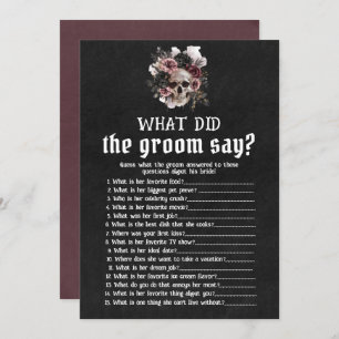 Invitation Halloween Crâne floral Qu'Est-Ce Que La Salle A Di