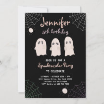 Halloween Cute Ghost Anniversaire Spooktacular Inv