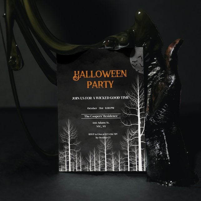 Invitation Halloween Dark Woods (Créateur téléchargé)
