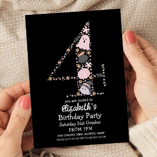 Invitation Halloween du 4ème anniversaire