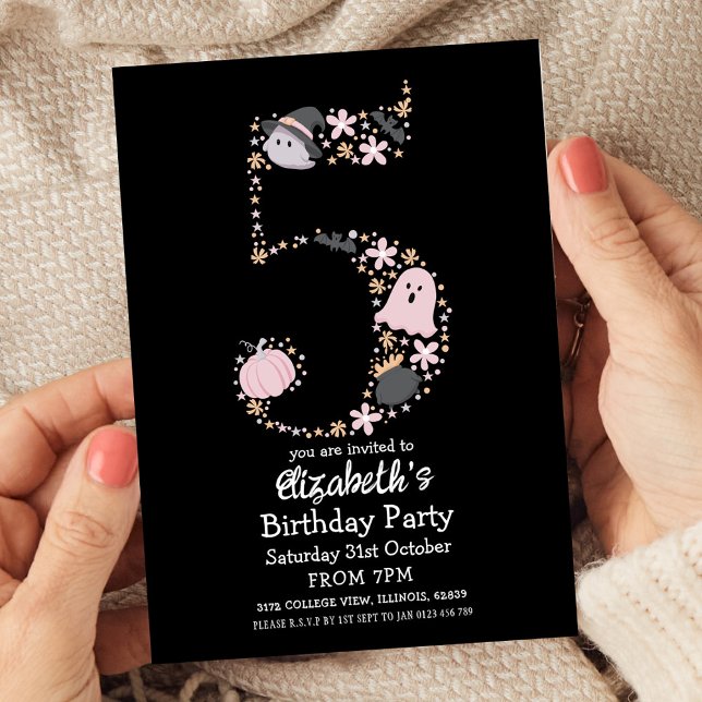 Invitation Halloween du 5ème anniversaire (Créateur téléchargé)