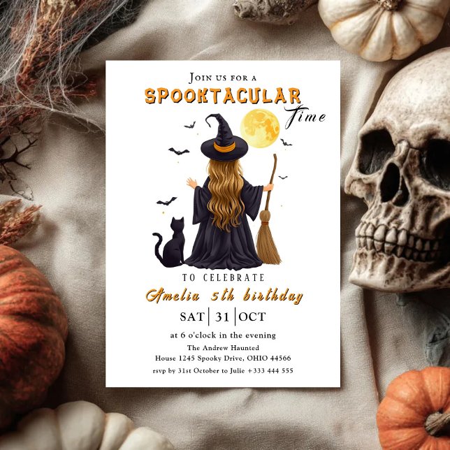 Invitation Halloween du parti spooktaculaire (Créateur téléchargé)