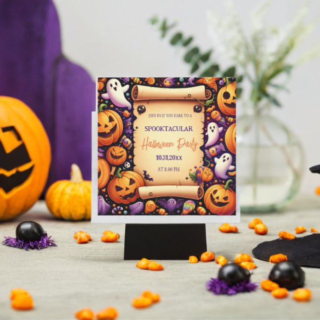 Invitation Halloween Éffrayant Night Bash : Rejoignez-nous po (Créateur téléchargé)